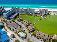 Seascape Boardwalk Villas Stock Photography