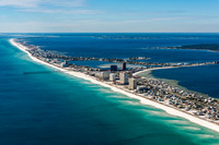 Pensacola Beach Aerial Stock Photography