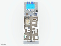1st Floor 3D Floorplan 65 Tarpon St-Vista