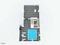 1st Floor 3D Floorplan 78 Cote D'Azur Dr-Horizon