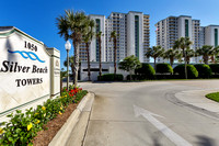 Silver Beach Towers Stock Photography